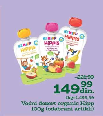 Voćni dezert organic Hipp