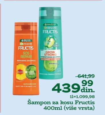 Šampon za kosu Fructis