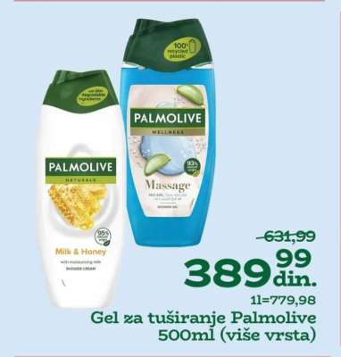 Gel za tuširanje Palmolive 500ml (više vrsta)