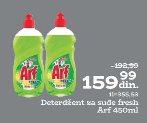 Deterdžent za suđe fresh Arf 450ml