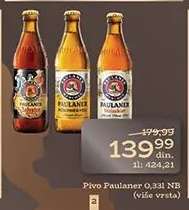 Pivo Paulaner 0,33l NB