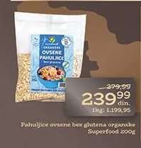 Pahuljice ovsene bez glutena organske