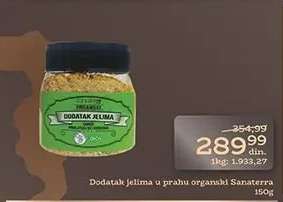 Dodatak jelima u prahu organski Sanaterra