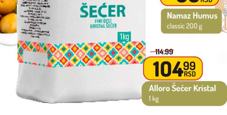 ALLORO ŠEĆER KRISTAL