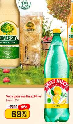 Voda gazirana Knjaz Miloš limun