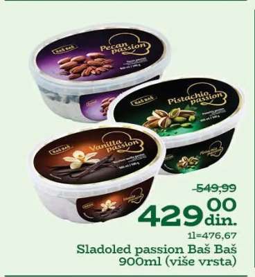 Sladoled passion Baš Baš