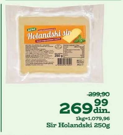 Sir Holandski 250g