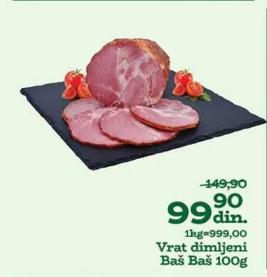 Vrat dimljeni Baš Baš 100g