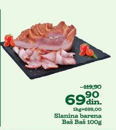 Slanina barena Baš Baš 100g