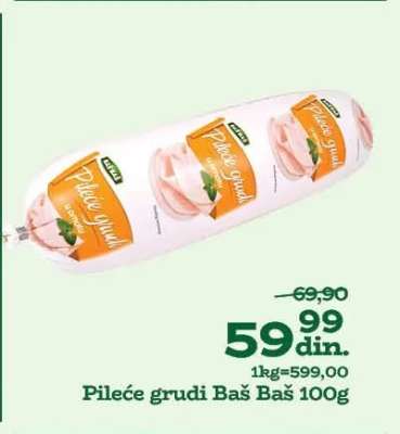 Pileće grudi Baš Baš 100g