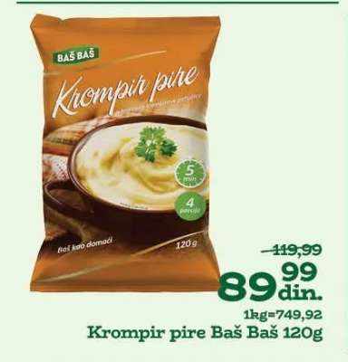 Krompir pire Baš Baš 120g
