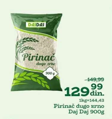 Pirinač dugo zrno Daj Daj 900g