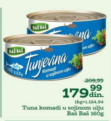 Tuna komadi u sojinom ulju