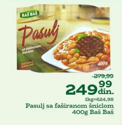 Pasulj sa faširanom šniclom