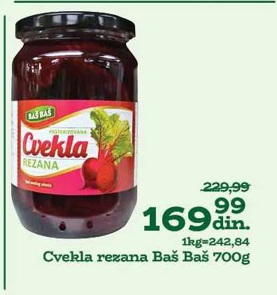Cvekla rezana Baš Baš 700g