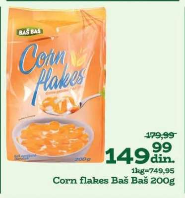Corn flakes Baš Baš 200g