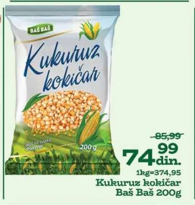 Kukuruz kokičar Baš Baš 200g