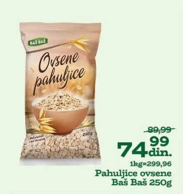 Pahuljice ovsene Baš Baš 250g