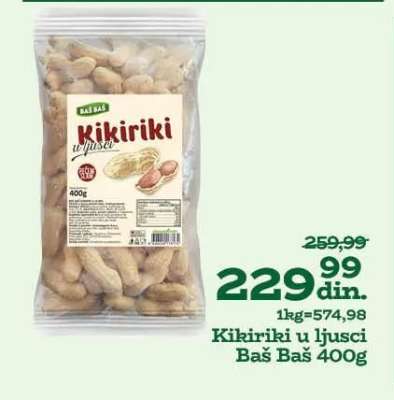 Kikiriki u ljusci Baš Baš 400g