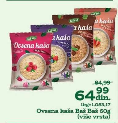 Ovsena kaša Baš Baš 60g