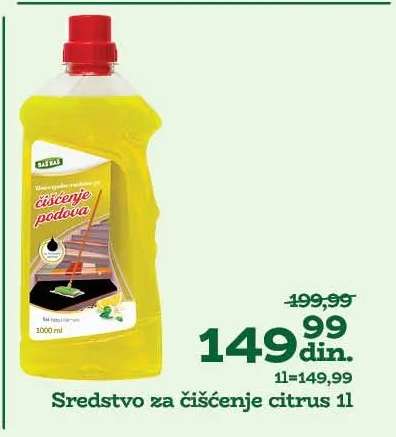 Sredstvo za čišćenje citrus 1l