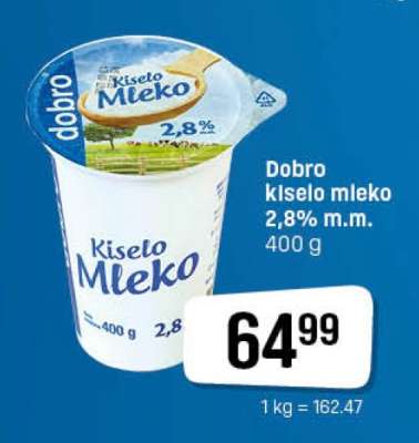 Dobro kiselo mleko 2,8% m.m.