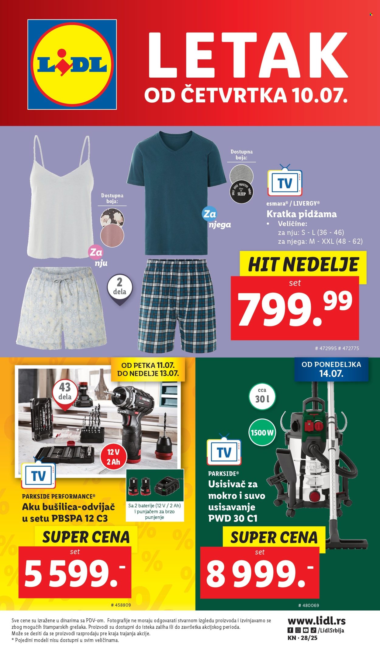 Lidl katalog - 10.07.2025 - 16.07.2025. Stranica 1
