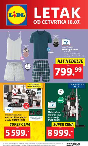 Lidl katalog - 10.07.2025 - 16.07.2025.