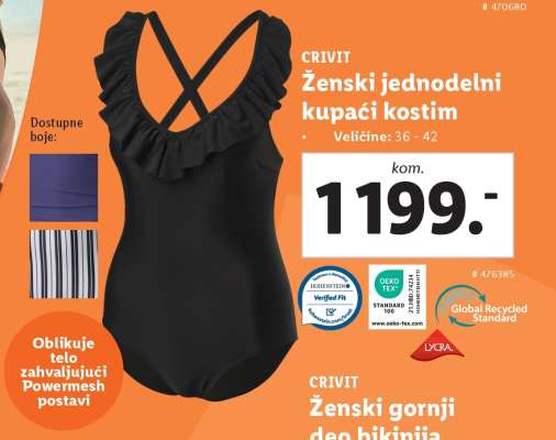 CRIVIT Ženski jednodielni kupaći kostim
