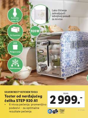 Toster od nerđajućeg čelika STEP 920 A1