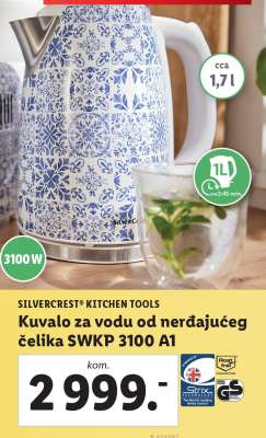 Kuvalo za vodu od nerđajućeg čelika SWKP 3100 A1