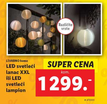 LED svetleći lanac XXL ili LED svetleći lampion