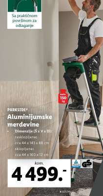 PARKSIDE Aluminiumske merdevine