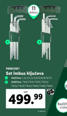 Set imbus ključeva