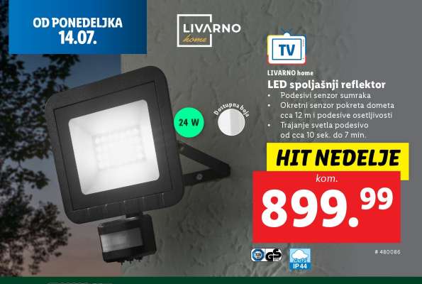 LIVARNO home LED spoljni reflektor