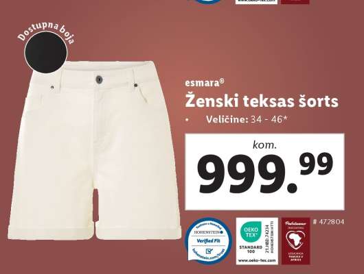 Ženski teksas šorts