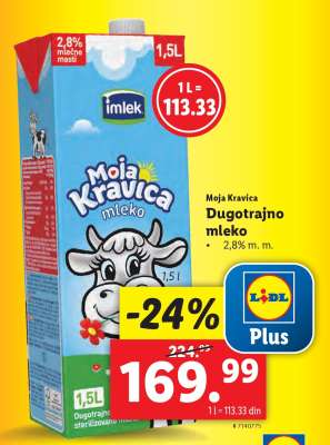MOJA KRAVICA DUGOTRAJNO MLEKO