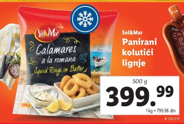 Sol&Mar Panirani kolutići lignje