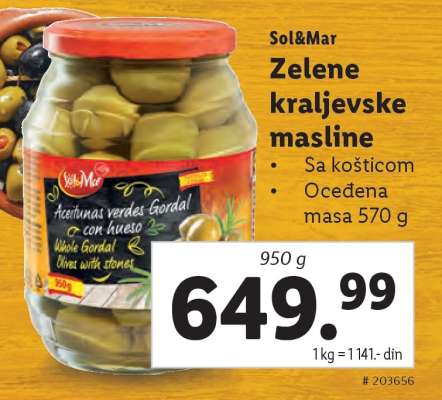 Sol&Mar Zelene kraljevske masline