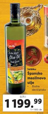 Sol&Mar Špansko maslinovo ulje
