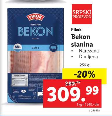 Pikok Bekon slanina