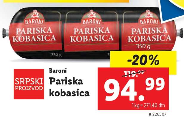 Baroni Pariska kobasica
