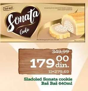 Sladoled Sonata cookie
