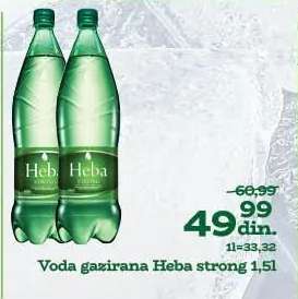 Voda gazirana Heba strong 1,5l