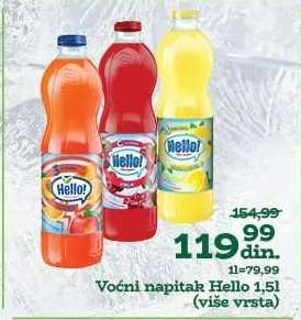 Voćni napitak Hello 1,5l