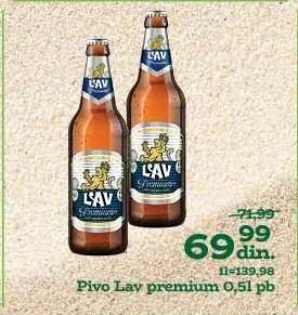 Pivo Lav premium 0,5l pb