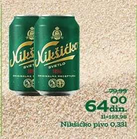 Nikšićko pivo 0,33l