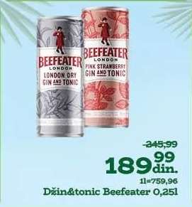 Džin&tonic Beefeater 0,25l
