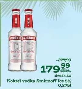 Koktel vodka Smirnoff Ice 5%