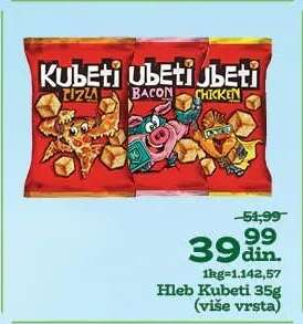 Hleb Kubeti 35g